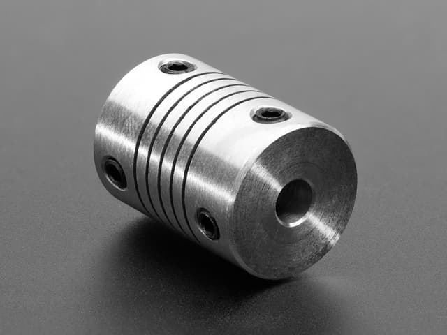 Aluminum Flex Shaft Coupler - 5mm to 5mm