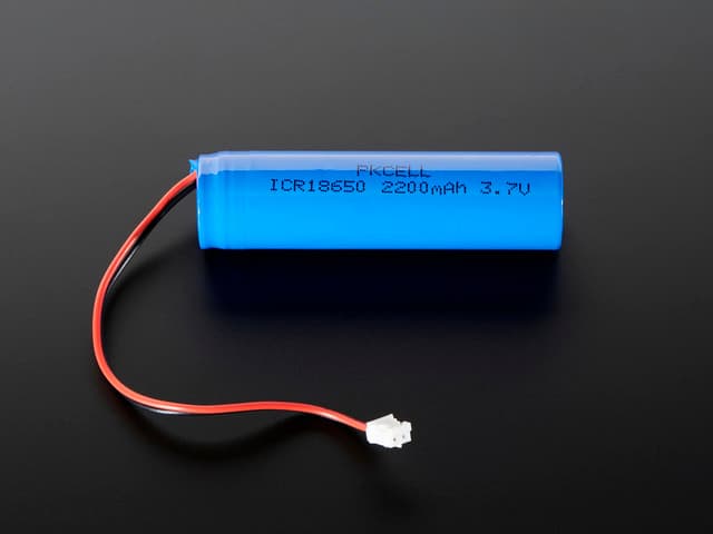 Lithium Ion Cylindrical Battery - 3.7v 2200mAh