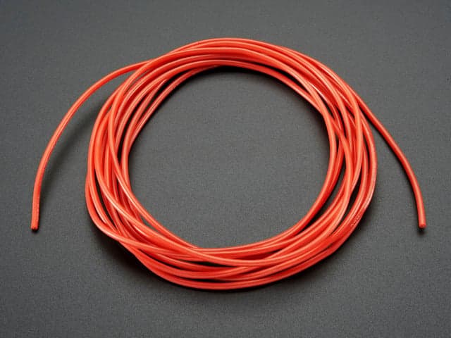Silicone Cover Stranded-Core Wire - 2m 26AWG Red