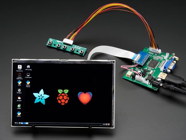 HDMI 4 Pi: 7" Display 1280x800 IPS - HDMI/VGA/NTSC/PAL