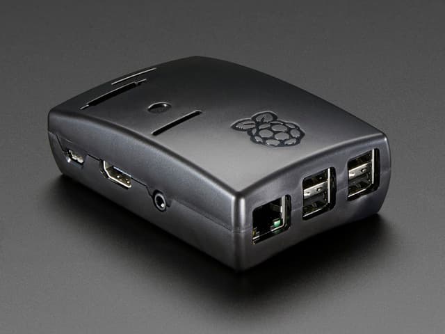 Raspberry Pi B+ / Pi 2 / Pi 3 Black Enclosure