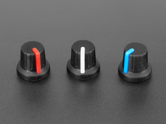 Potentiometer Knob - Soft Touch T18 - Blue