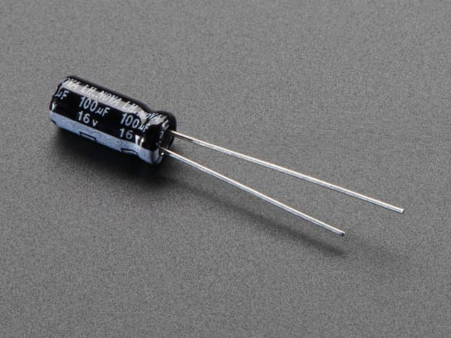 100uF 16V Electrolytic Capacitors - Pack of 10