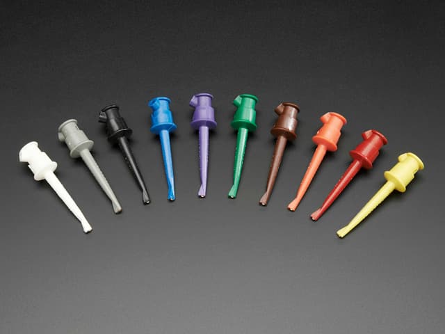 Pomona Minigrabber Test Clip Kit - Multi-Color Pack of 10