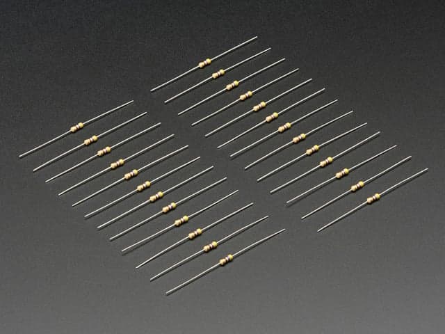 Through-Hole Resistors - 470 ohm 5% 1/4W - Pack of 25