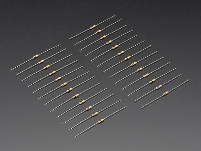 Through-Hole Resistors - 100K ohm 5% 1/4W - Pack of 25