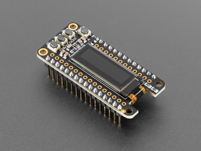 Assembled Adafruit FeatherWing OLED
