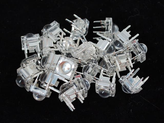 Clear 'Piranha' Super-flux RGB (tri-color) LED (25 pack)