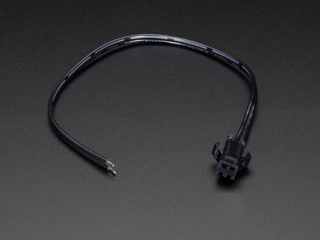2-pin JST SM In-line power wire connector (female)