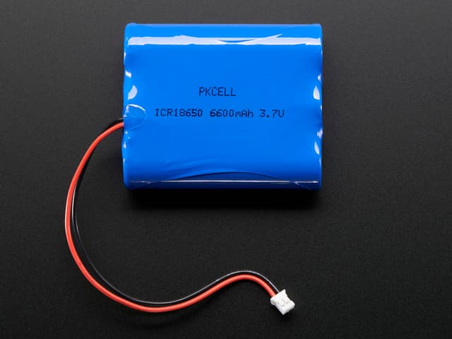 Lithium Ion Battery Pack - 3.7V 6600mAh