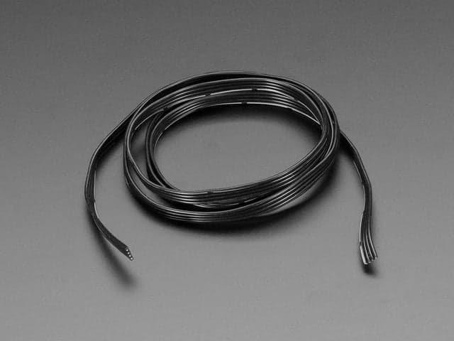 Silicone Cover Stranded-Core Ribbon Cable - 4 Wires 1 Meter Long