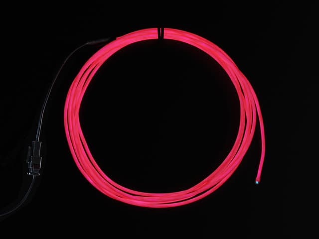 Pink Electroluminescent (EL) Wire - 2.5 meters