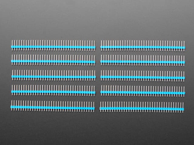 Break-away 0.1" 36-pin strip male header - Blue - 10 pack
