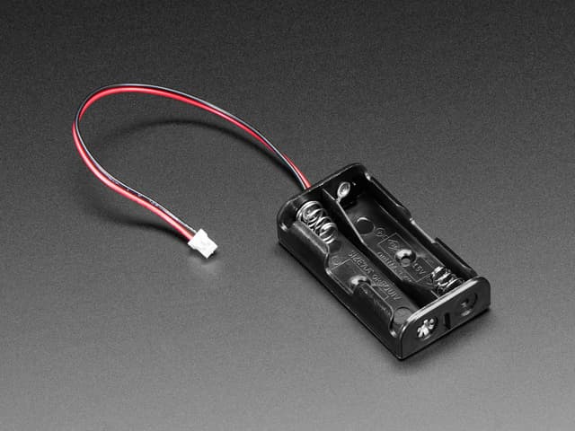 2 x AA Open Battery Holder with JST PH Connector