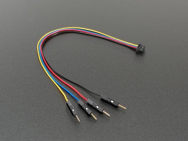 STEMMA QT / Qwiic JST SH 4-pin to Premium Male Headers Cable