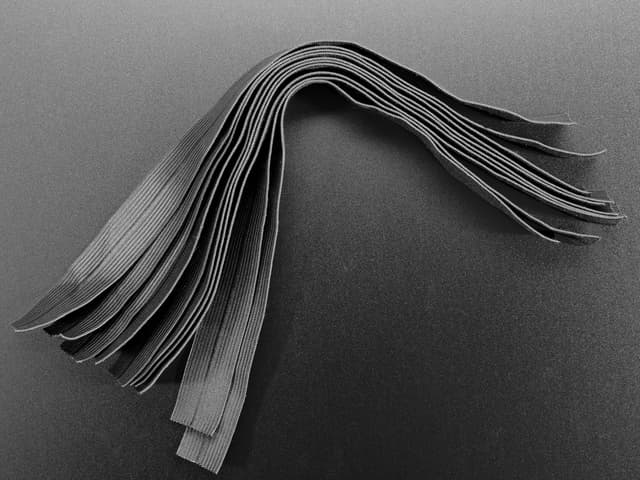 10-pack Latex Elastic Ribbon Strips - 14" long x 1" wide
