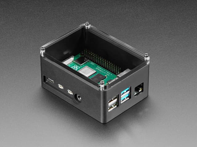 anidees Black Extra High Raspberry Pi 4 Case