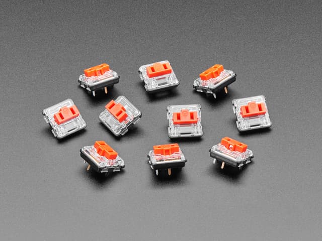Kailh CHOC Low Profile Red Linear Key Switches - 10-pack