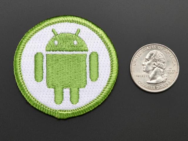 Android - Skill badge, iron-on patch
