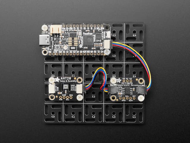 Adafruit Swirly Aluminum Mounting Grid for 0.1" Spaced PCBs