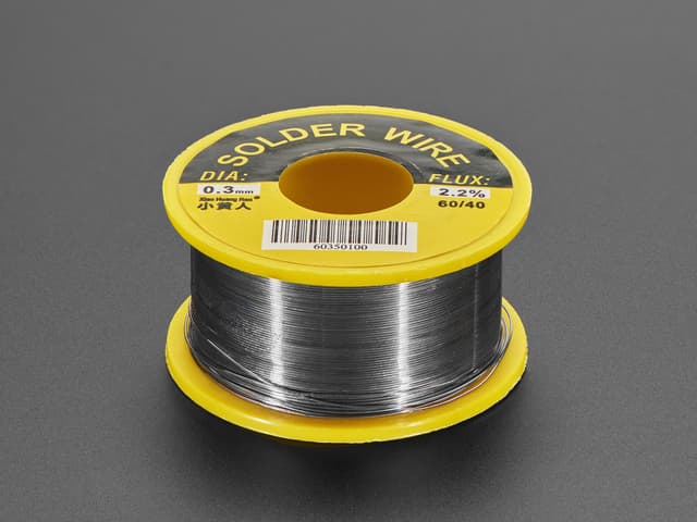 Mini Leaded 60/40 Solder Spool - 0.3mm Diameter - 50 grams