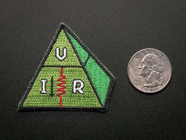Ohms law, VIR - Skill badge, iron-on patch