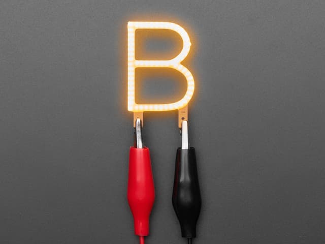Alphabet LED Filament - Warm White Letter "B"