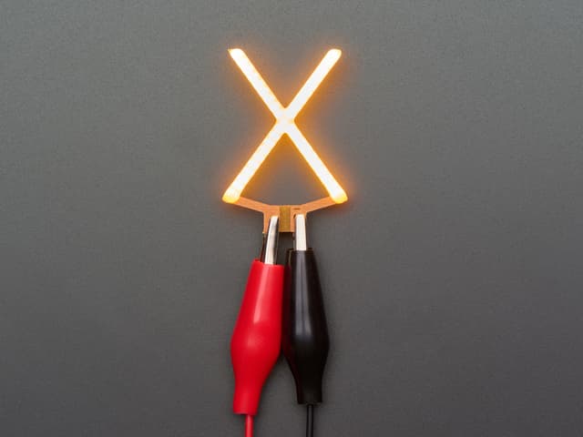 Alphabet LED Filament - Warm White Letter "X"