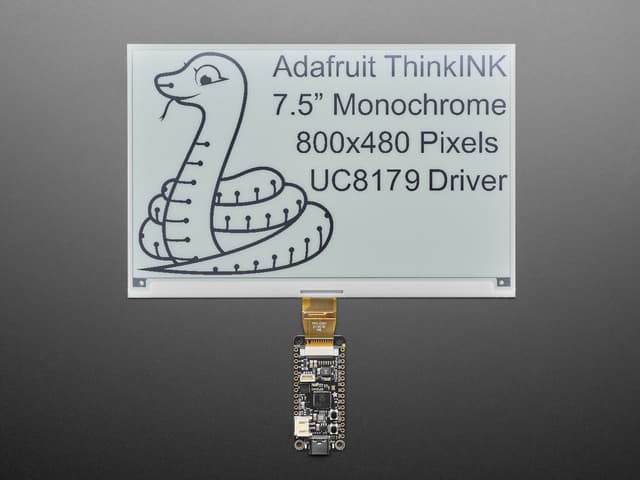 7.5" 800x480 Monochrome eInk / ePaper - Bare Display