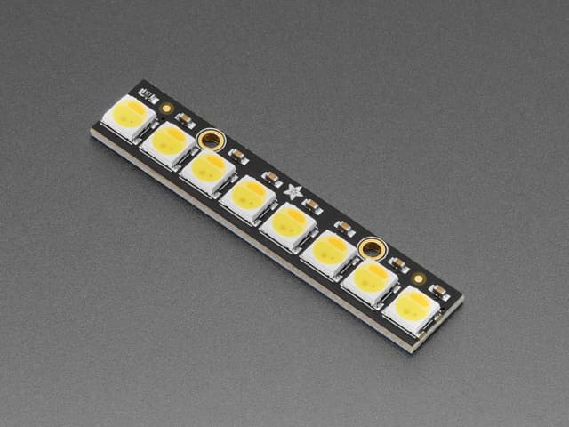 NeoPixel Stick - 8 x 5050 WWA White LEDs with Integrated Drivers