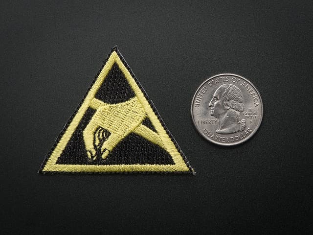 ESD (Electrostatic discharge) - Skill badge, iron-on patch
