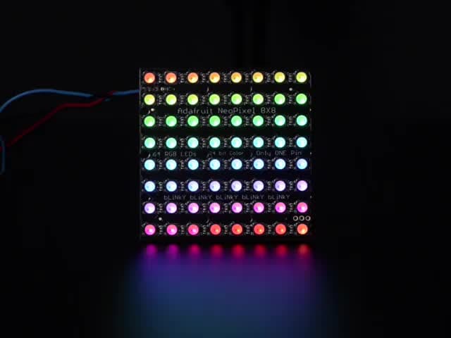 Adafruit NeoPixel NeoMatrix - 64 RGBW - Cool White