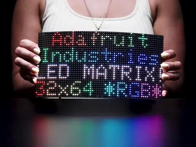 64x32 Flexible RGB LED Matrix - 4mm Pitch