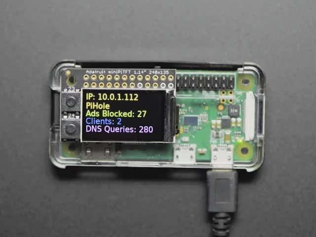 Mini Color PiTFT Ad Blocking Pi-Hole Kit