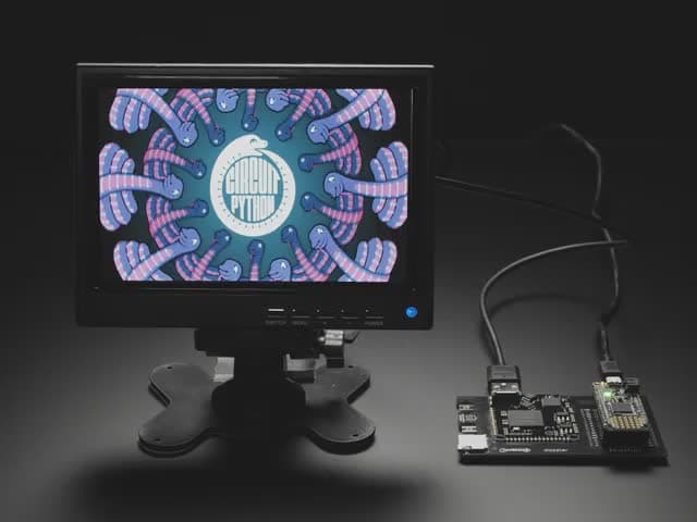 Gameduino 3X Dazzler for Feather M4 by Excamera Labs