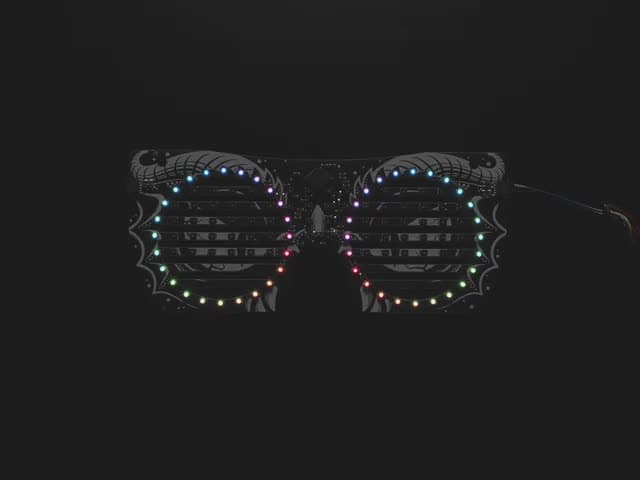 Adafruit LED Glasses Front Panel - 116 RGB LEDs with I2C Driver