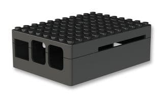 MULTICOMP PRO - CBPIBLOX-BLK. - Boîtier de carte de développement, Pi Blox, Raspberry Pi Modèles B+, 2 et 3 Modèles B, ABS, Noir