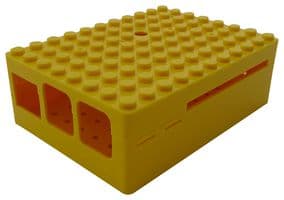 MULTICOMP PRO - CBPIBLOX-YEL. - Boîtier de carte de développement, Pi Blox, Raspberry Pi Modèles B+, 2 et 3 Modèles B, ABS, Jaune