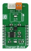 MIKROELEKTRONIKA - MIKROE-2848 - Carte Add-On, Chargeur batterie Li-Ion/LiPo Carte Click v5, Connecteur mikroBUS
