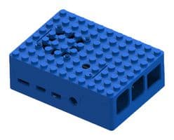 MULTICOMP PRO - MP001211 - Coffret, 88 mm x 64 mm x 30 mm, Cartes de développement Raspberry Pi 4B, ABS, Bleu