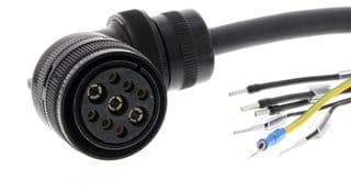 OMRON INDUSTRIAL AUTOMATION - R88A-CAKF005BR-E - Câble d'alimentation, Longueur 5 m, Servomoteur rotatif G5, avec frein