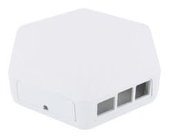 CAMDENBOSS - CBHEX1-PI3-WH - Boîtier, 146 mm x 130 mm x 45 mm, Blanc, ABS, Raspberry Pi 3 Cartes