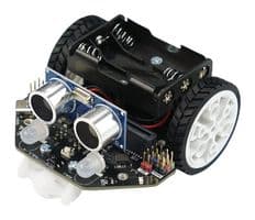 DFROBOT - MBT0046 - Kit robot Micro:bit, Maqueen Lite V5, Alim. 3,5V à 5V DC, Carte suivi ligne, Capteur ultrason H-SR04