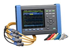 HIOKI - PQ3100-92 - Kit analyseur de puissance, Cordon d'alim. Adapt. secteur, Batterie, Câble USB, 4 capteurs courant