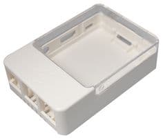 MULTICOMP PRO - MC001919 - Coffret pour carte Raspberry Pi B+, Pi 2, Pi 3, Hat PCB, Blanc / Transparent