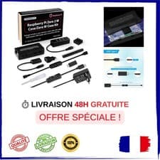 GeeekPi Kit Raspberry Pi Zero 2 W avec boîtier, alimentation, dissipateur et