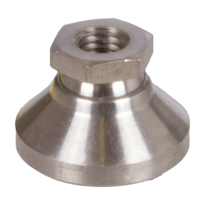 Leveling pad 2259 type N thread M16 stainless steel 1.4301 (AISI 304)