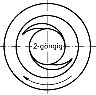 Trapezoidal-threaded spindle DIN 103 Tr.12 x 6P3 x 3000mm long double-thread right material C15 rolled