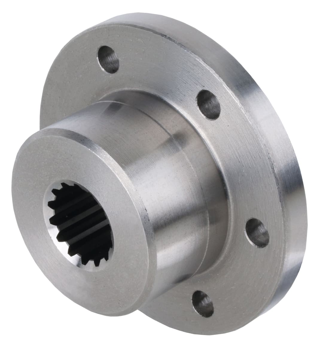 Mounting hub with profile DIN 5480 15 x 1,25 x 10 length 25mm flange diameter 58mm material C45