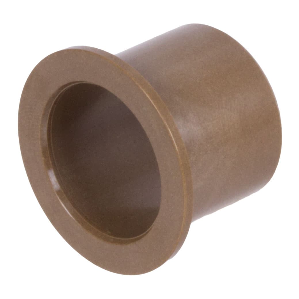 Flange bush EP43 bore 15mm outer diameter 17mm flange diameter 23mm length 9mm colour: brown